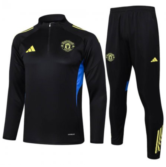 Chándal Manchester United 2025/26 (Black Half Zip)